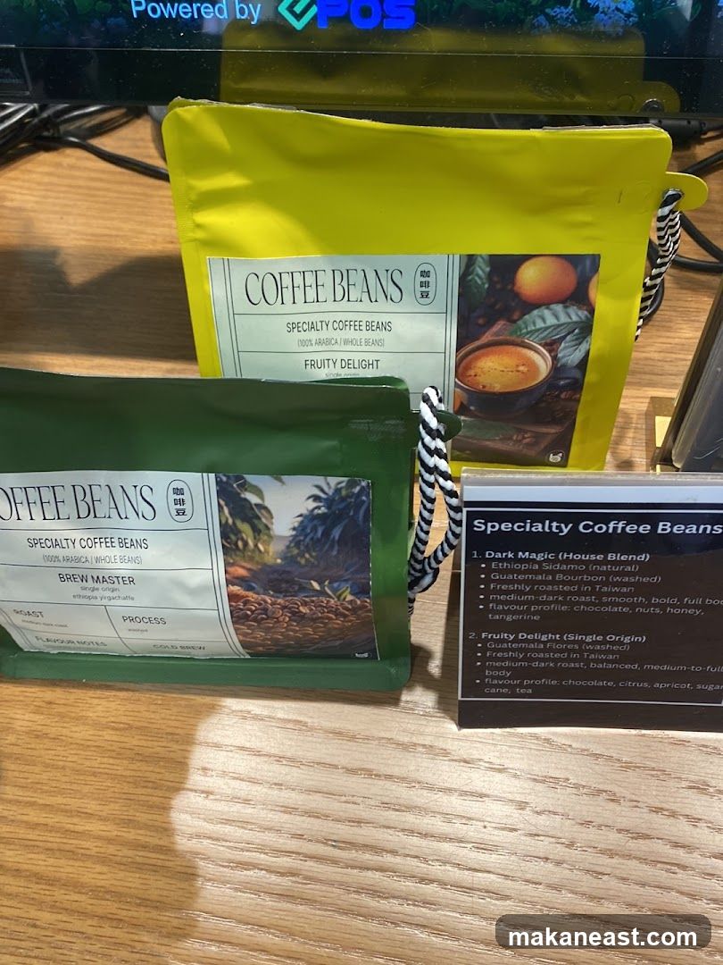 Specialty Coffee Beans Display