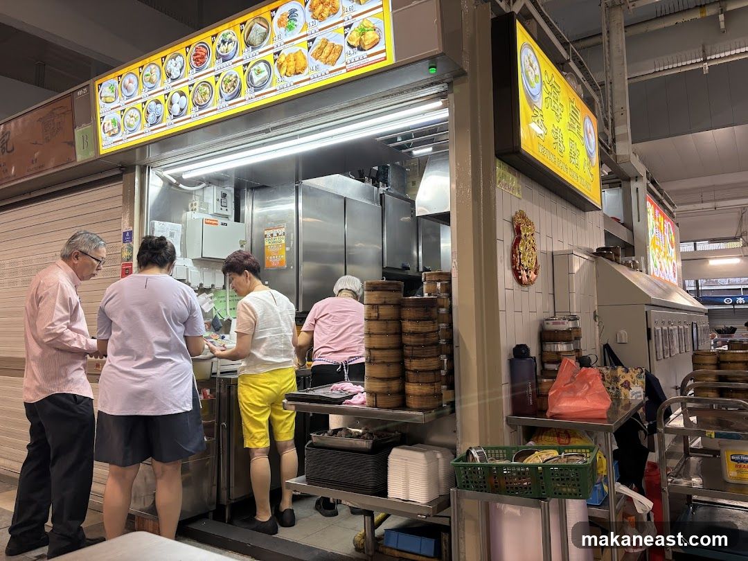 Food Stall with Customers