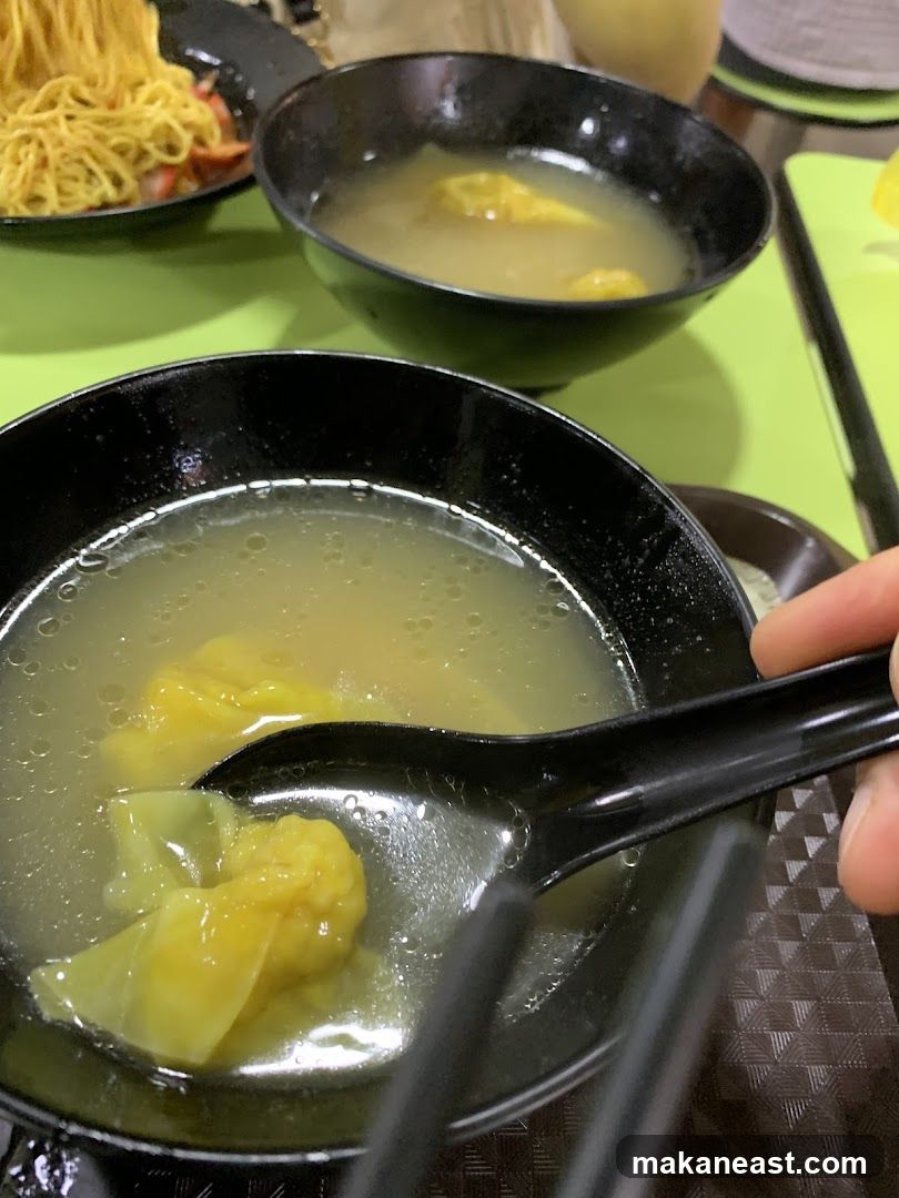 Wonton Soup and Noodles