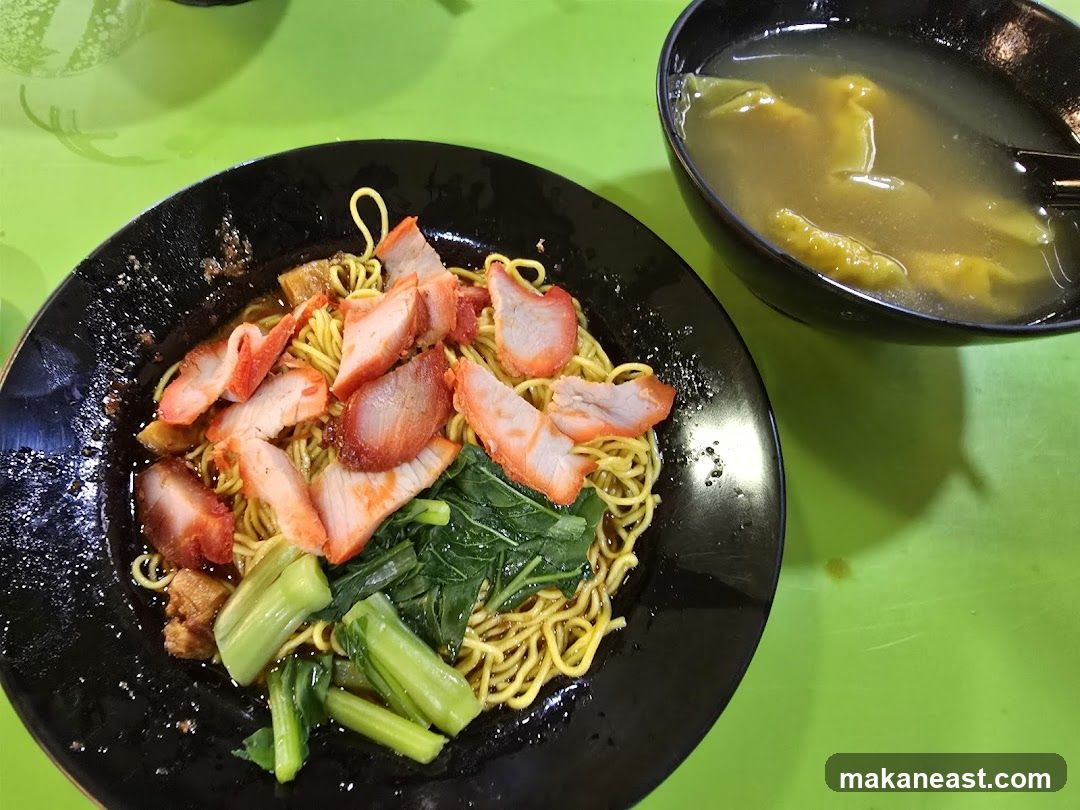 Noodles with Char Siu and Wonton Soup