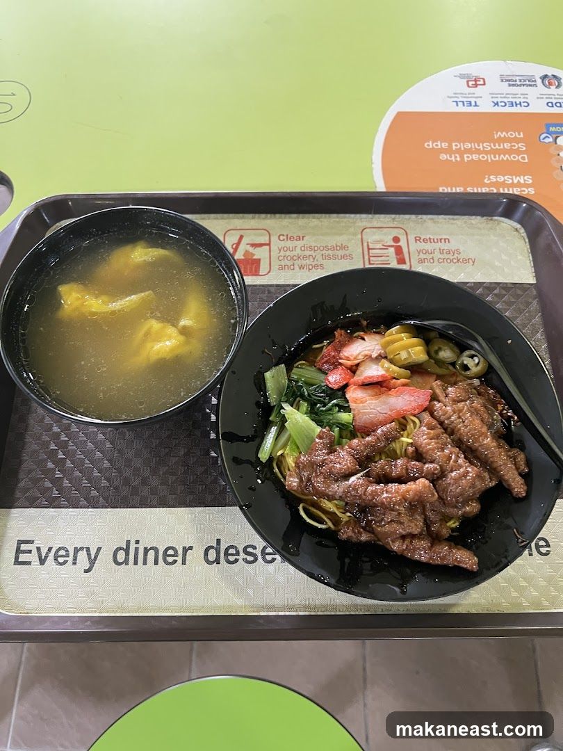 Noodles with Meat and Soup