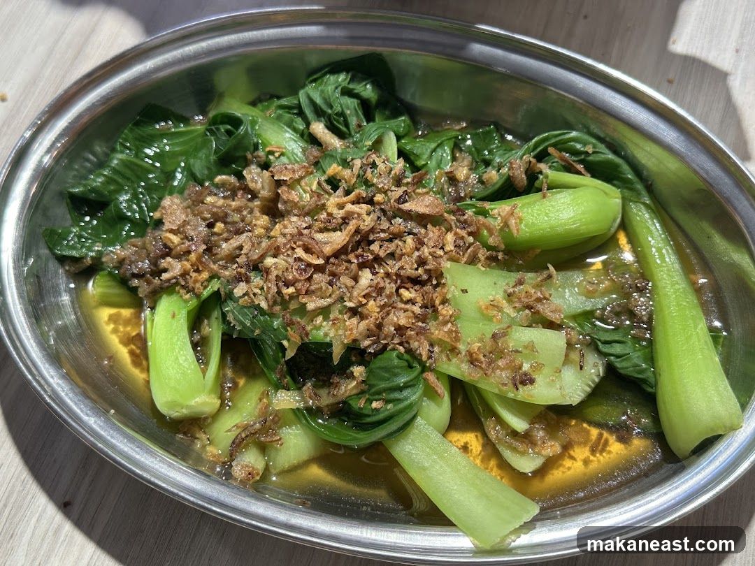 Stir-fried Bok Choy with Crispy Shallots