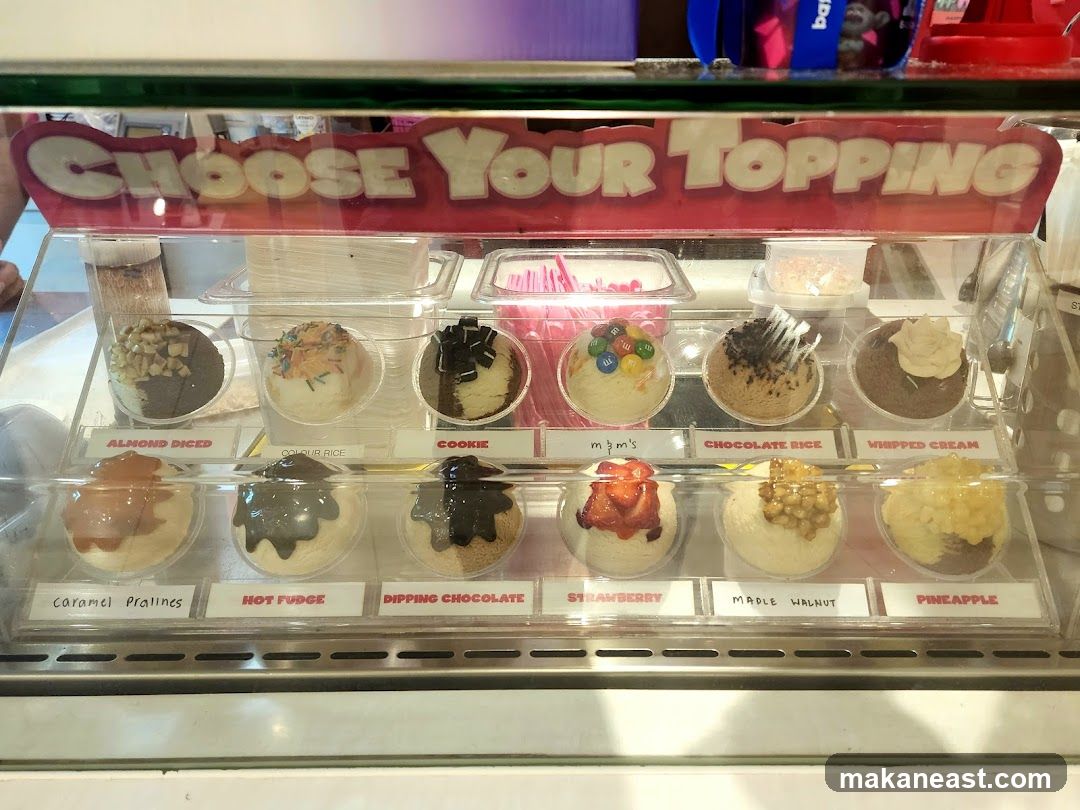 Dessert Toppings Display