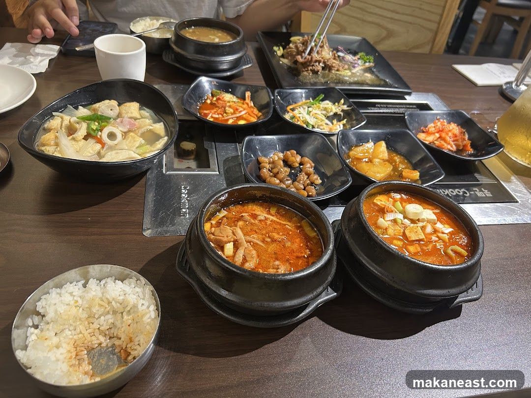 Korean Food Spread