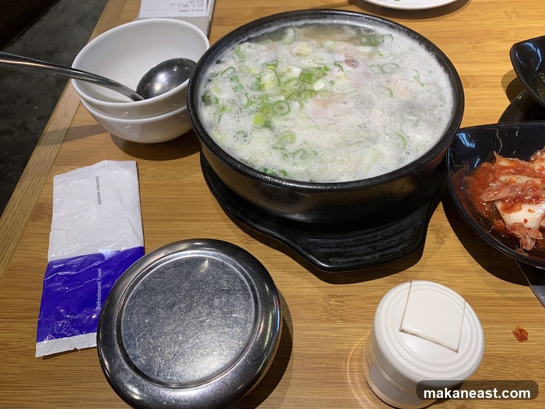 Korean Soup and Kimchi
