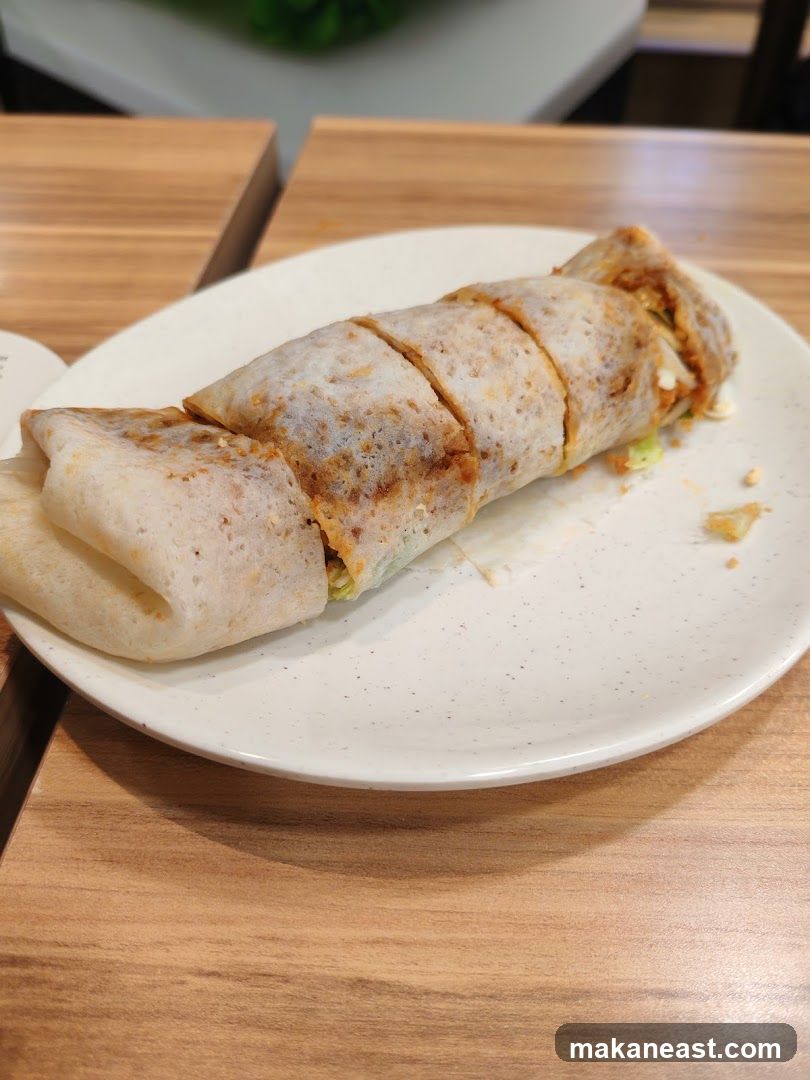 Spring Roll on a Plate