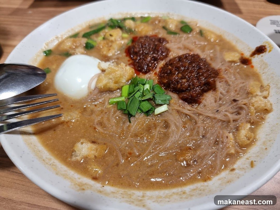 Noodle Soup with Egg and Chili Paste