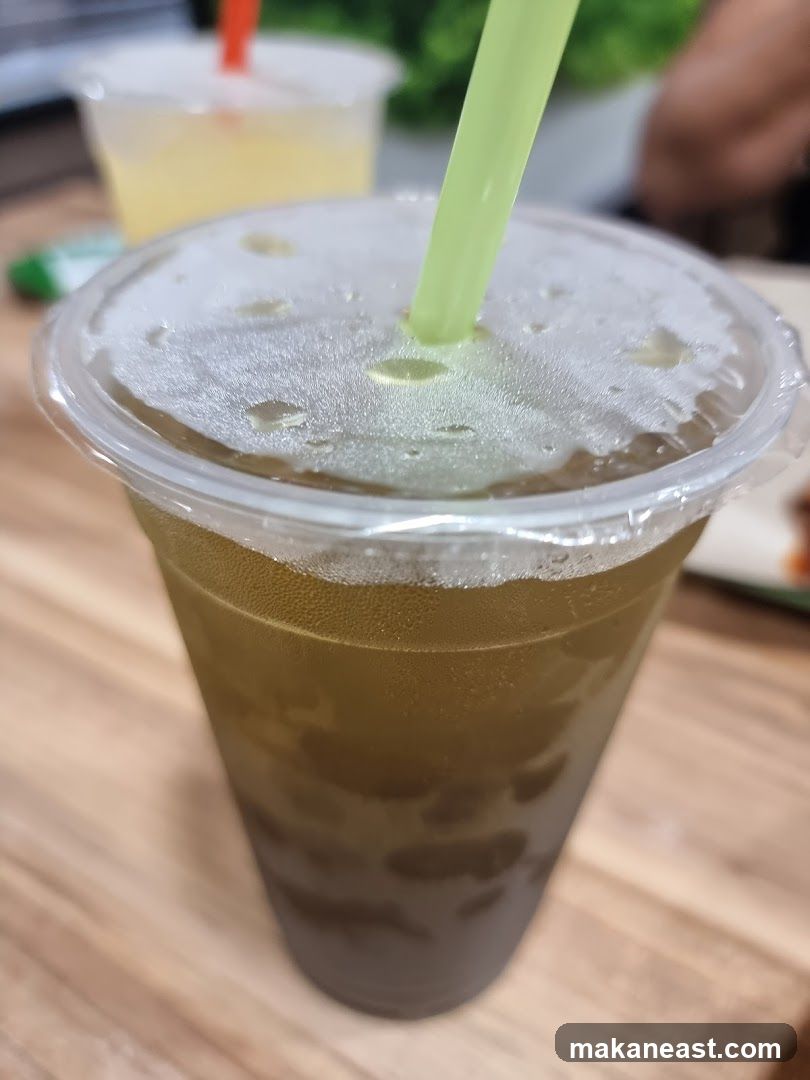 Iced Tea with Straw