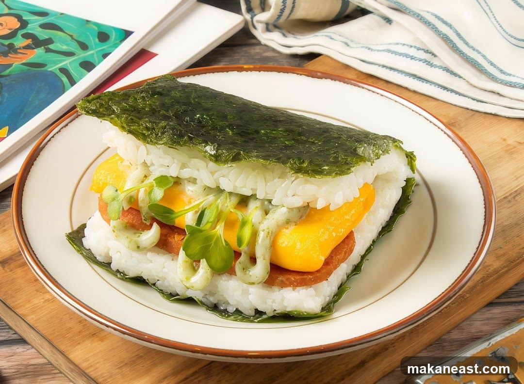 Onigirazu with Spam and Egg