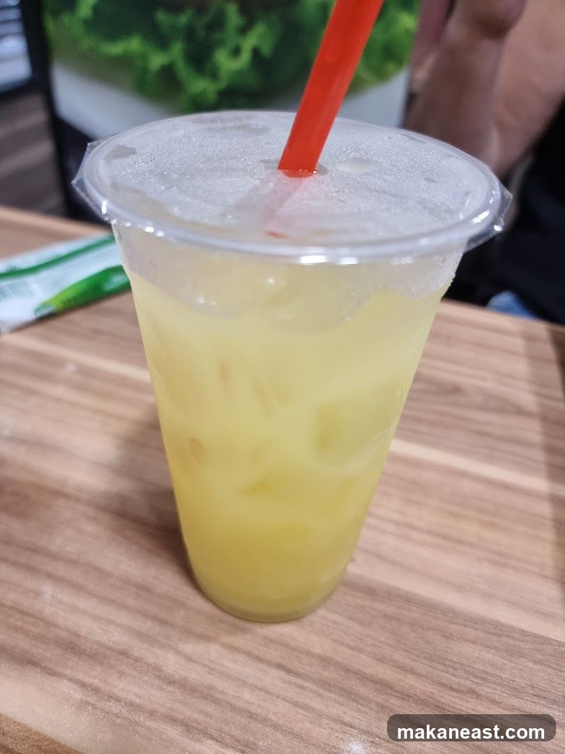 Yellow Drink with Ice
