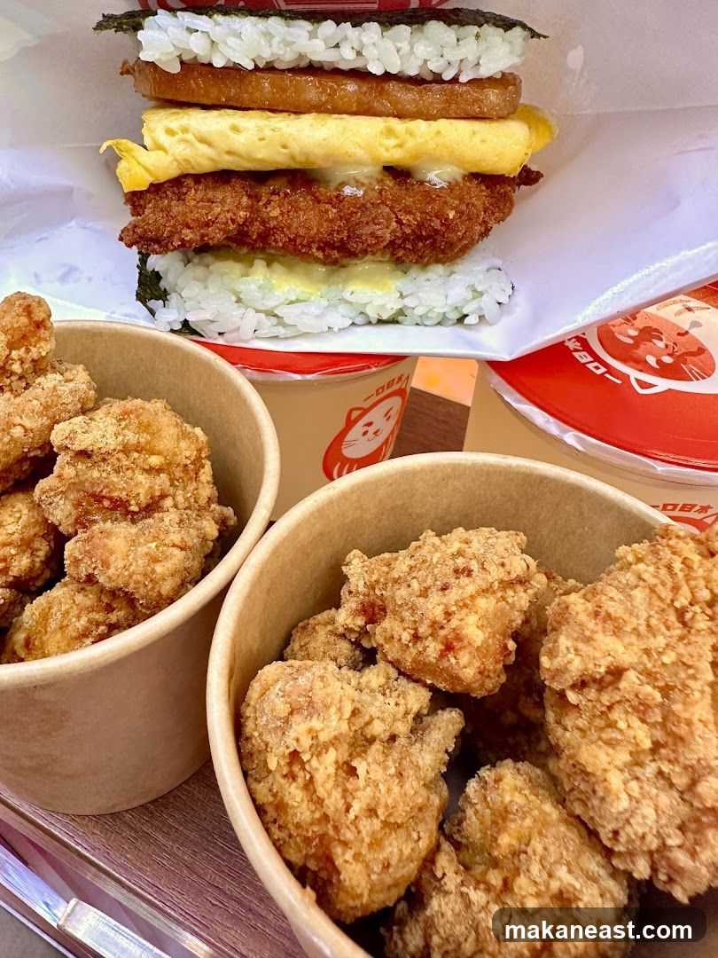 Onigirazu and Fried Chicken