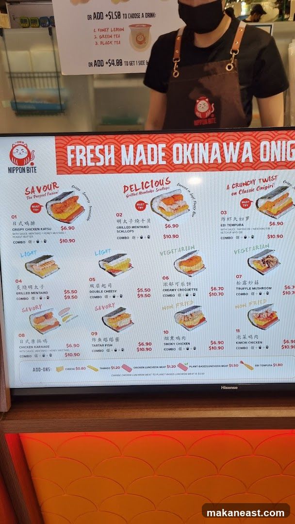 FRESH MADE OKINAWA ONIGIRI