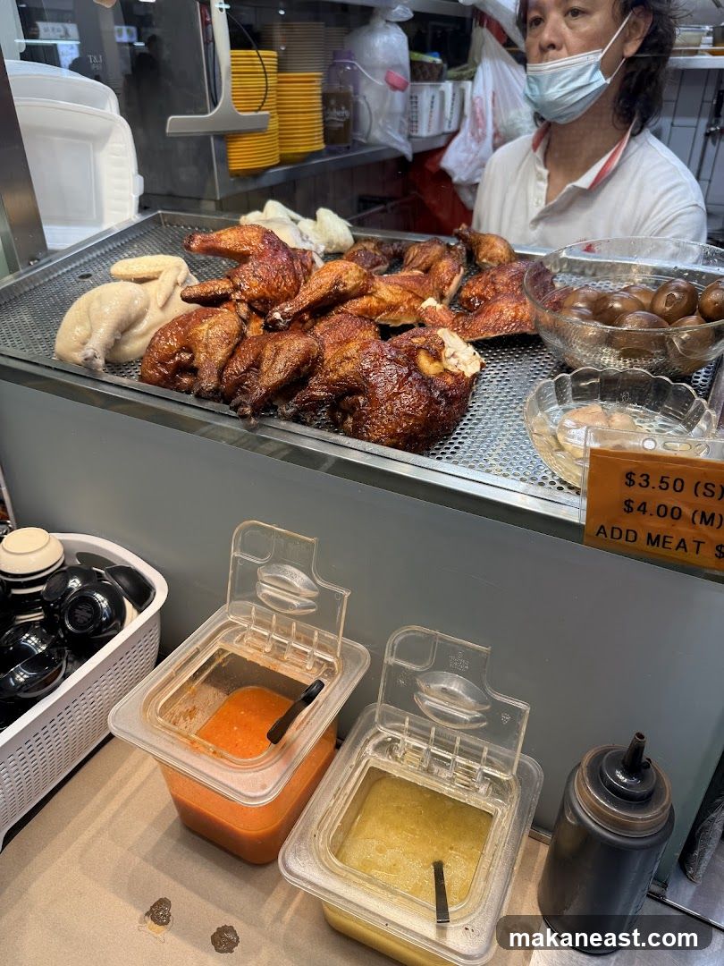 Roasted Chickens and Condiments