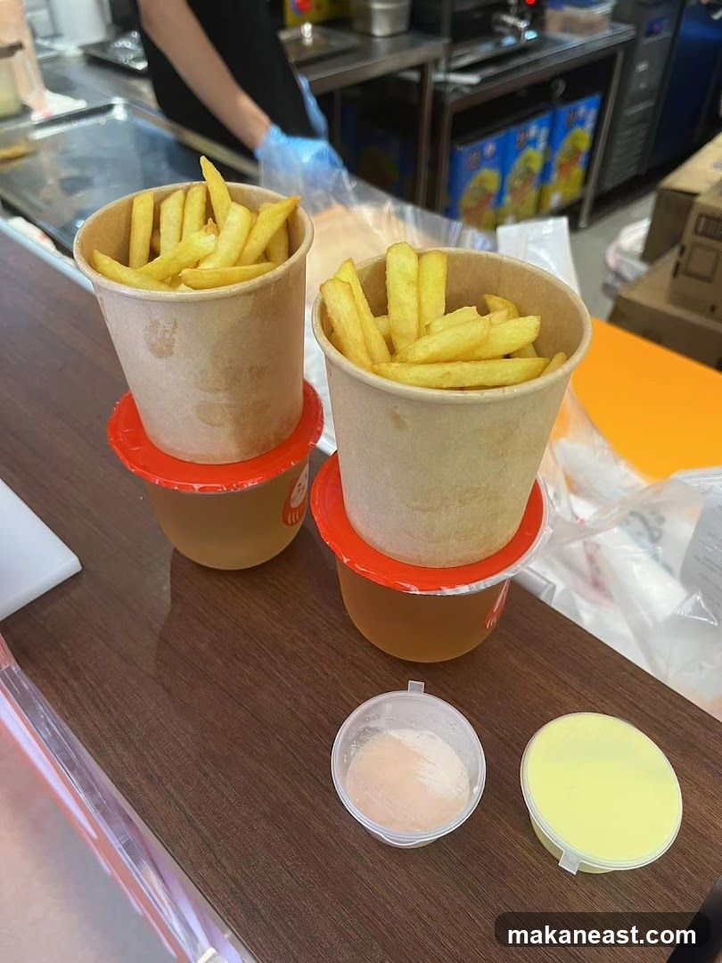 French Fries and Drinks