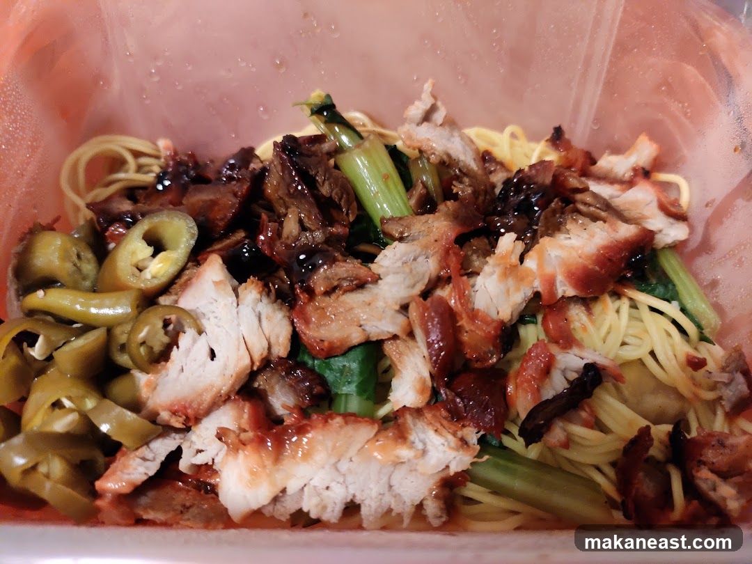Noodles with Char Siu and Pickled Peppers