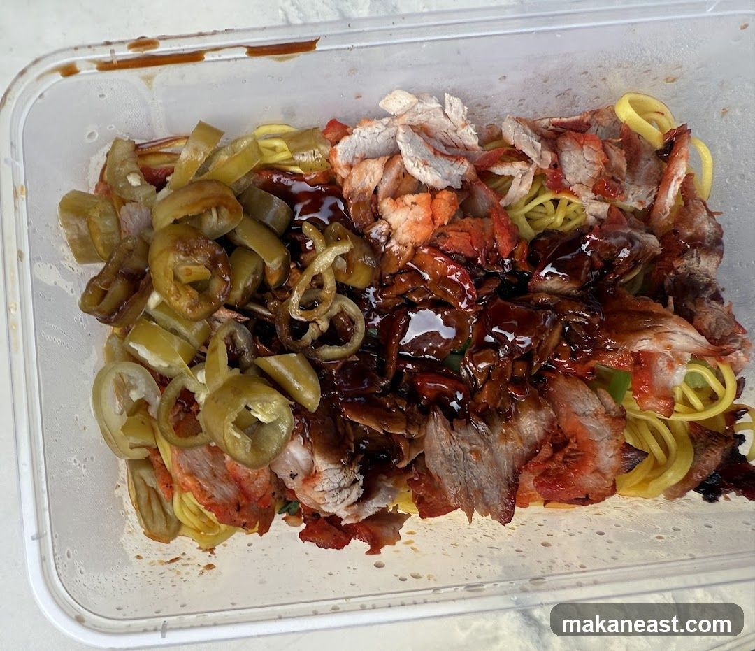 Char Siu Noodles with Pickled Peppers