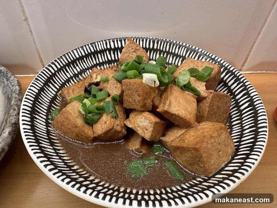 Braised Tofu with Scallions