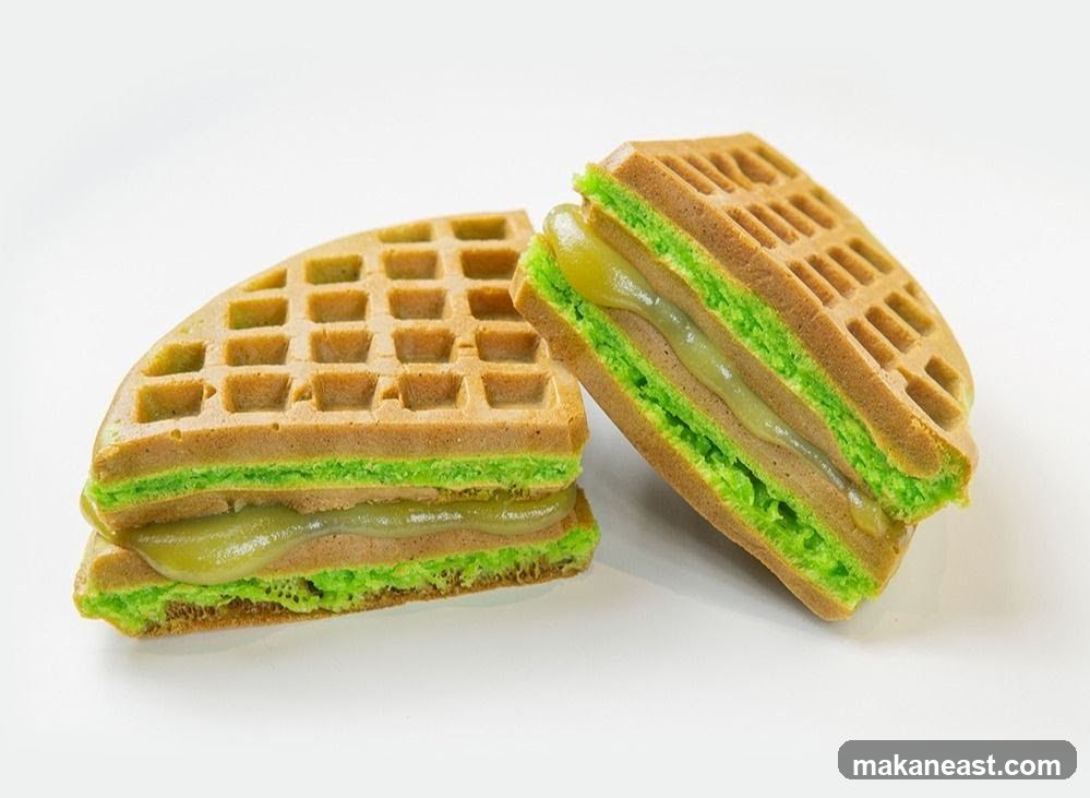 Pandan Waffles