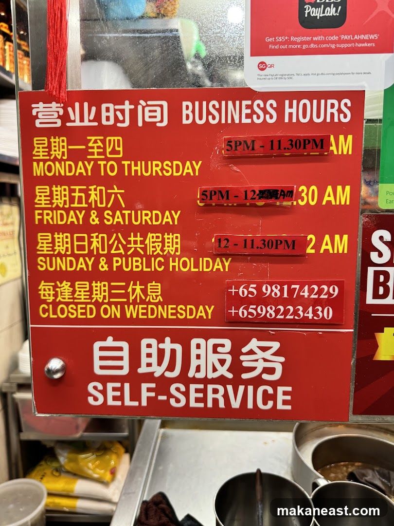 Business Hours Sign