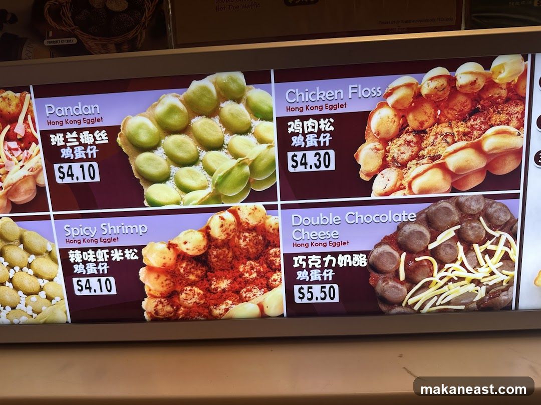 Hong Kong Egglet Menu