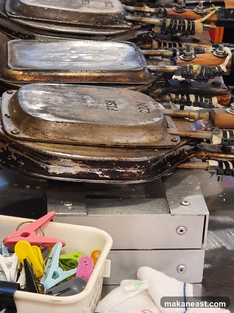 Fish-shaped waffle irons