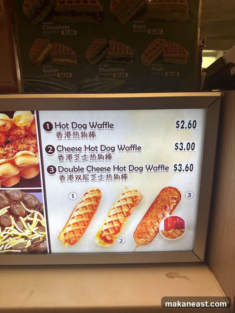Waffle Menu