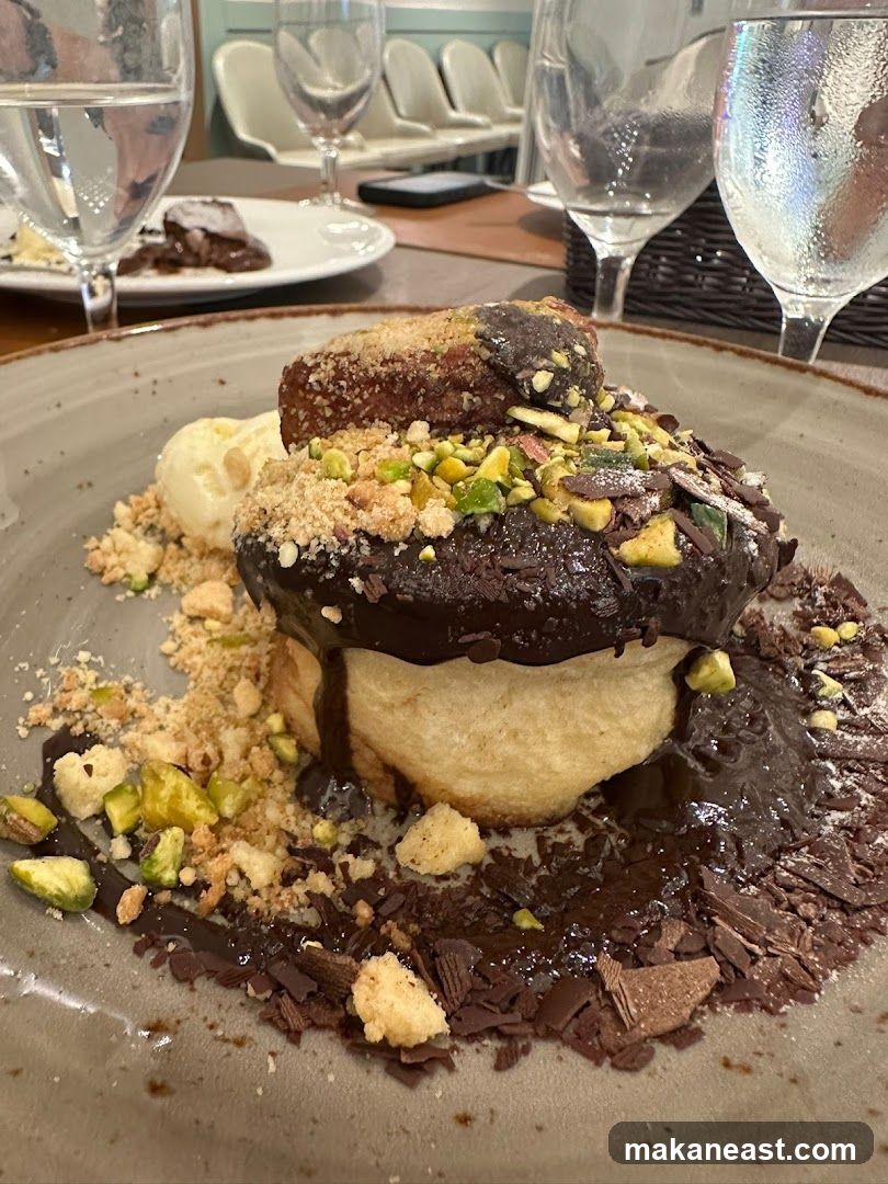 Dessert with Chocolate and Pistachios