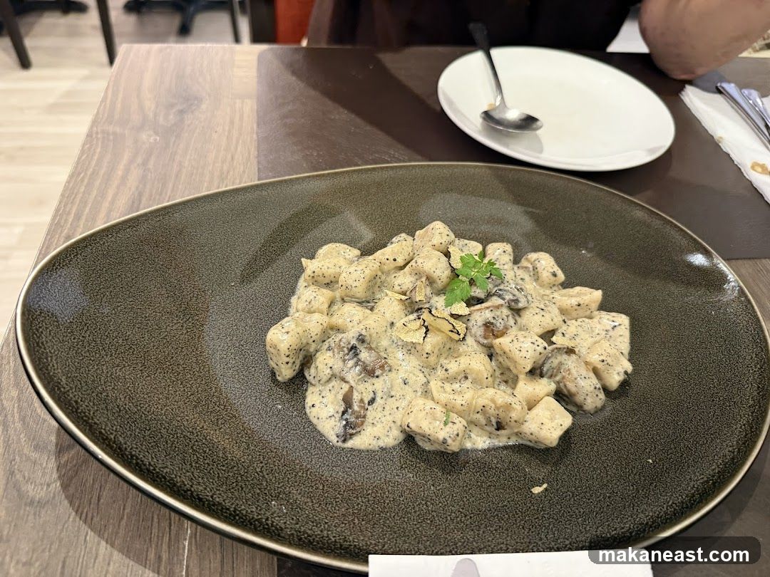 Gnocchi with Truffle Sauce