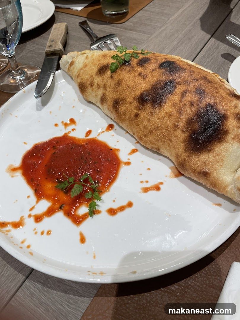 Calzone with Marinara Sauce