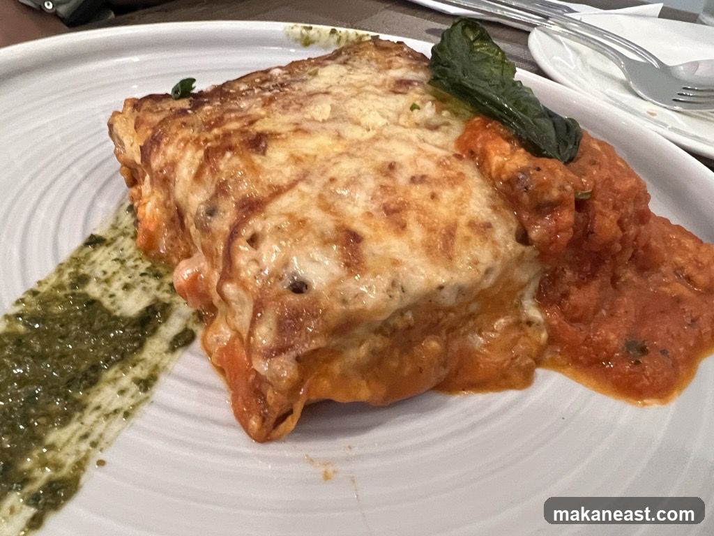 Lasagna with Sauce and Pesto