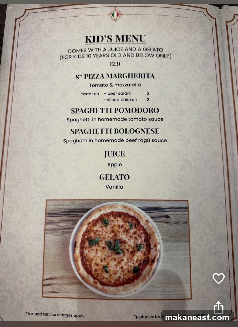 Kid's Menu