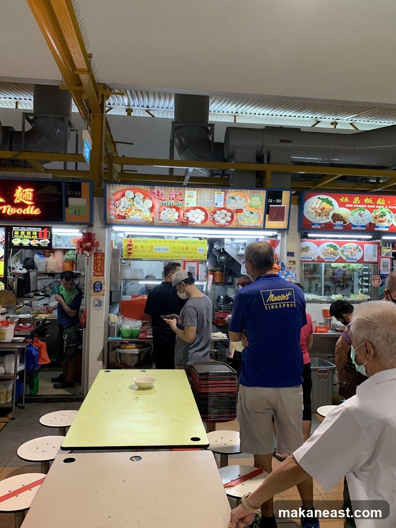 Hawker Stall with Customers
