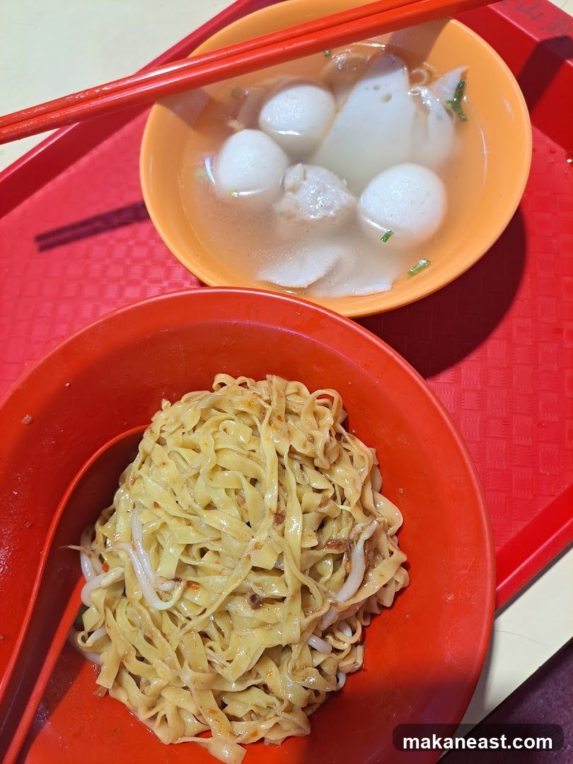 Noodles and Fishball Soup