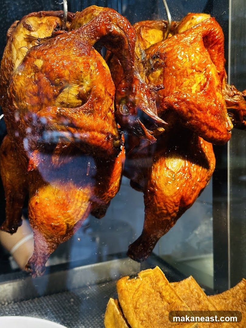 Roasted Chickens and Tofu