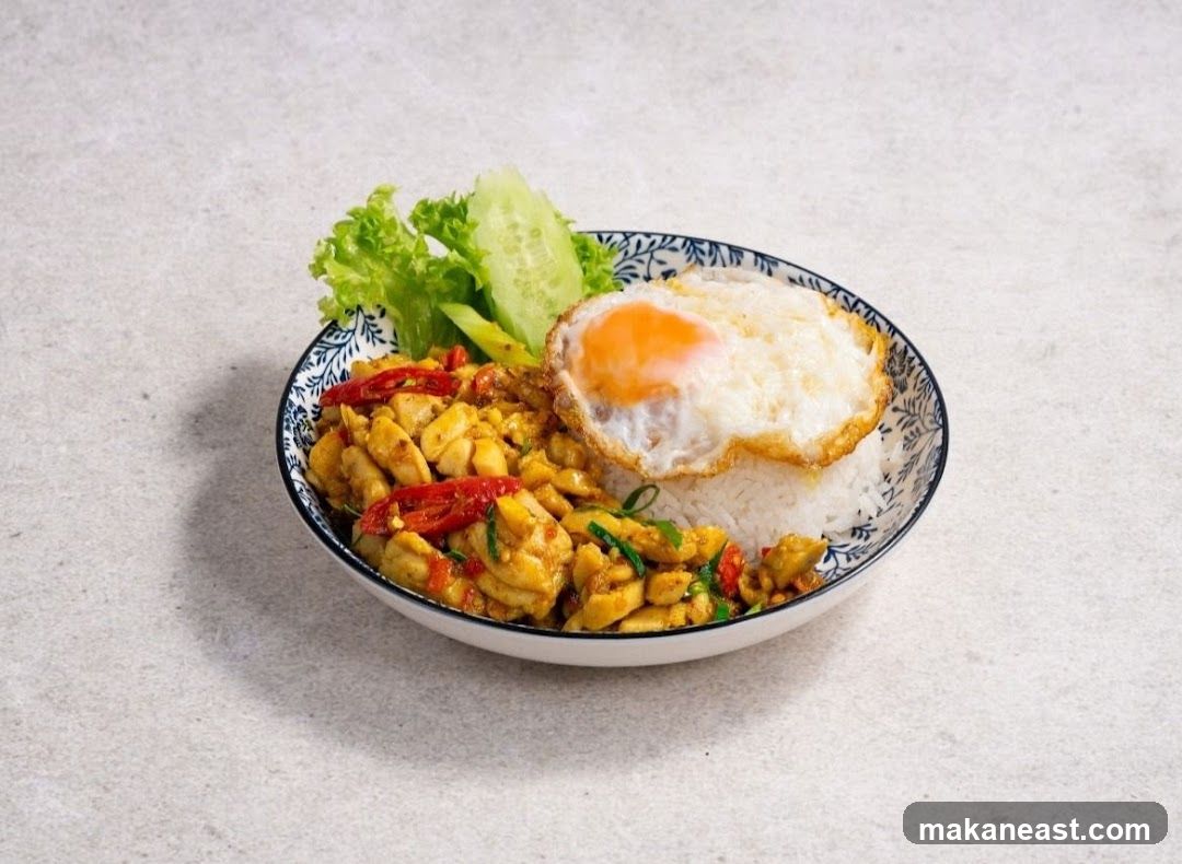 Chicken and Rice with Fried Egg