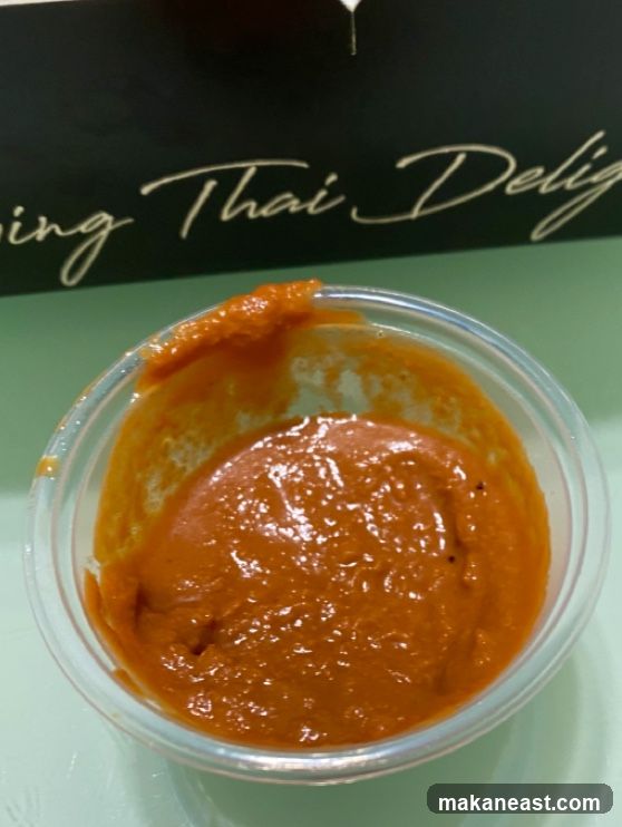 Sauce in a container