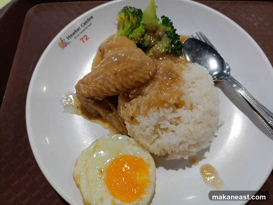 Chicken Wings with Rice and Egg