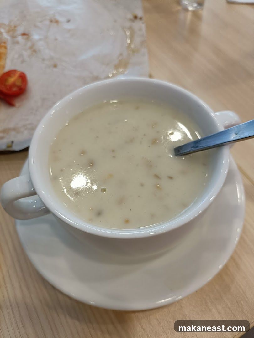 Creamy Soup with Spoon