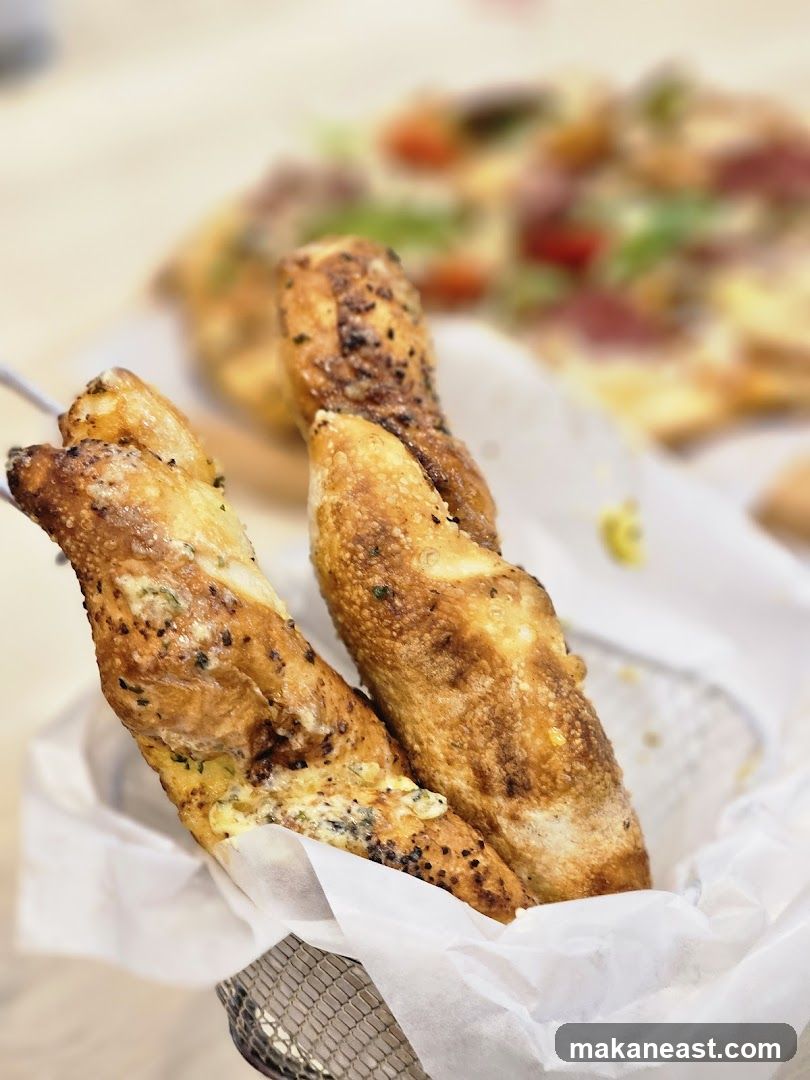 Garlic Breadsticks with Pizza