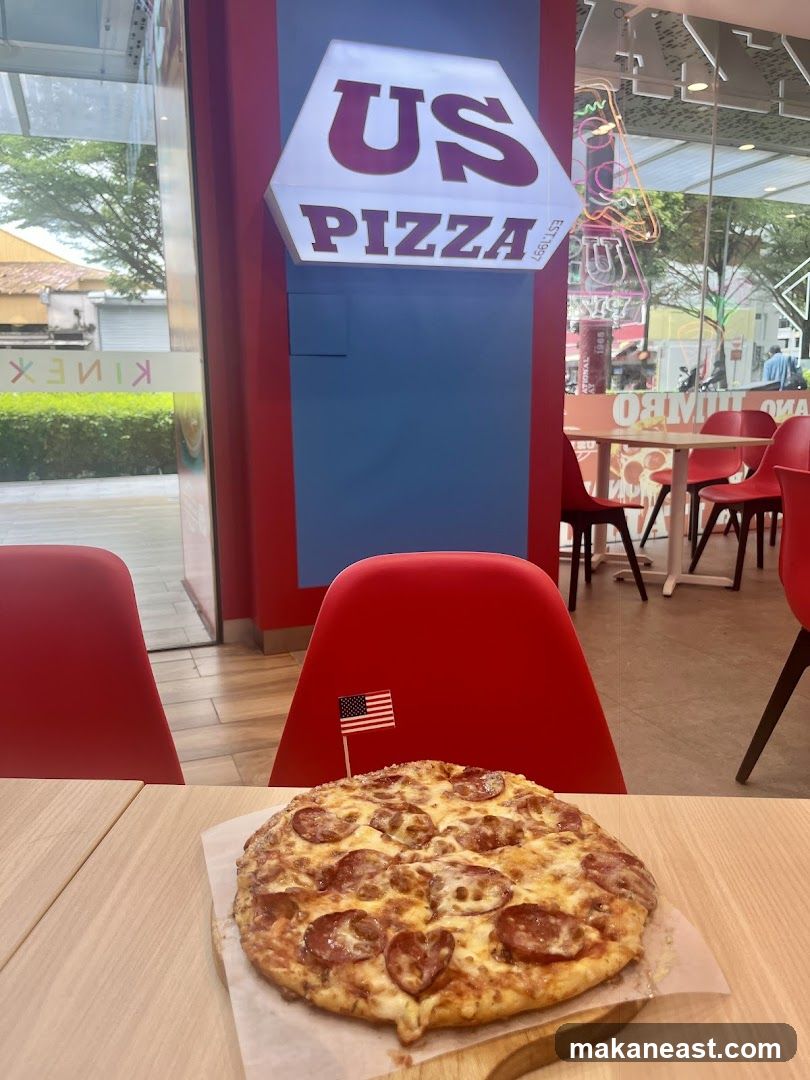 US Pizza Restaurant Interior