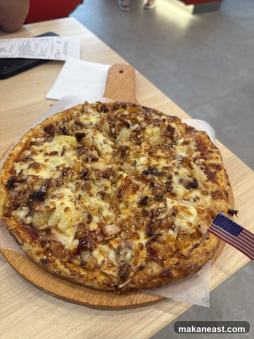 Pizza with American Flag