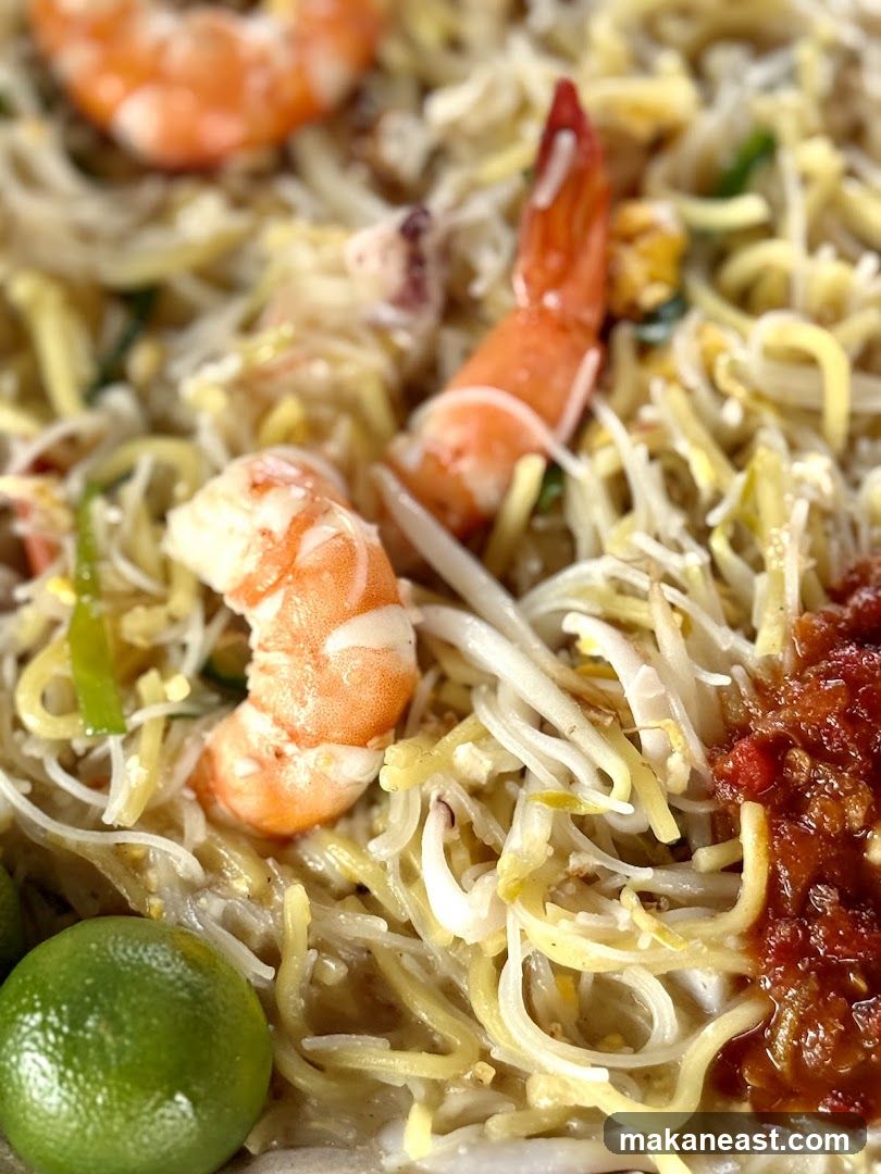 Shrimp Noodles with Chili Paste and Lime