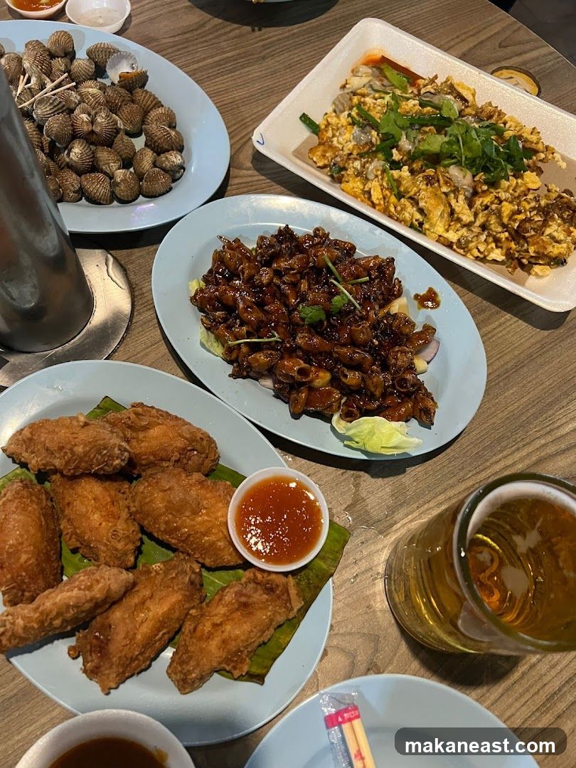 Assorted Seafood and Fried Chicken