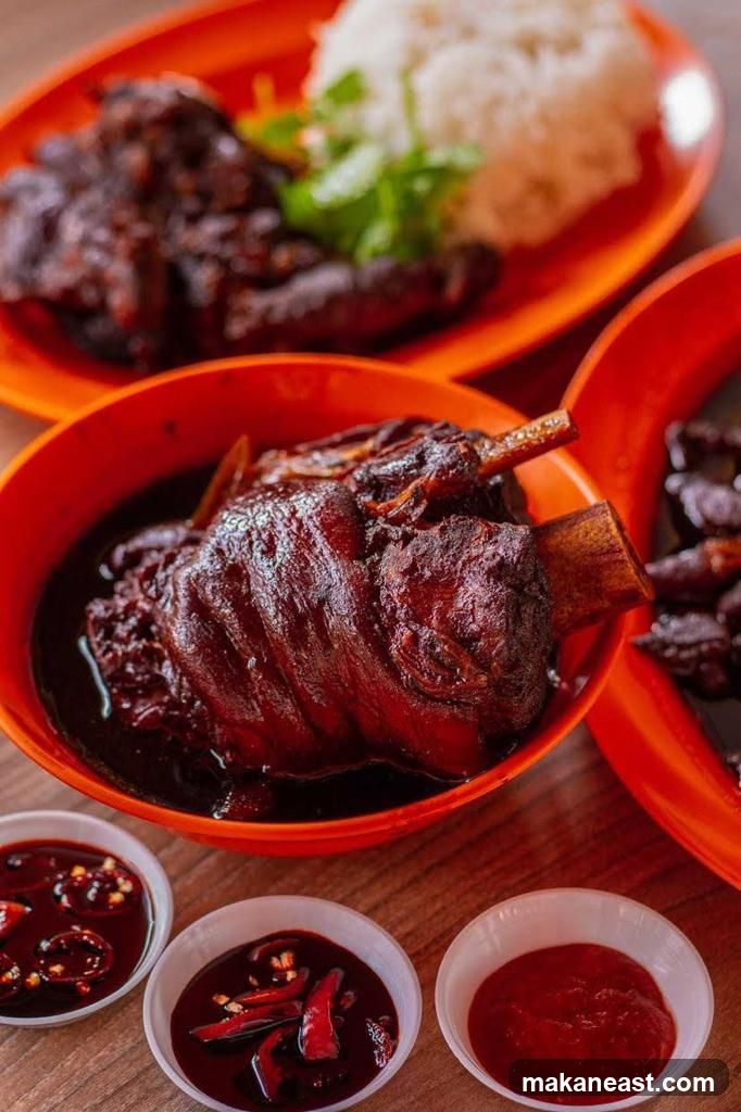 Braised Pork Knuckle with Rice