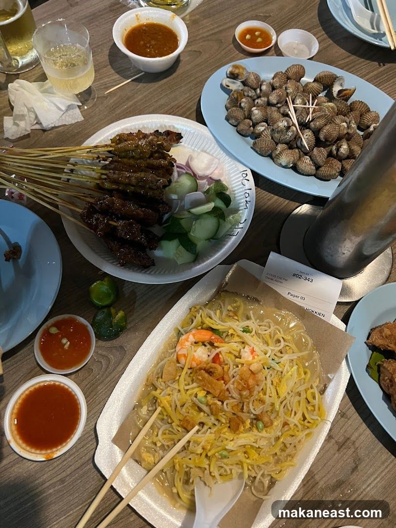 Food spread on a table