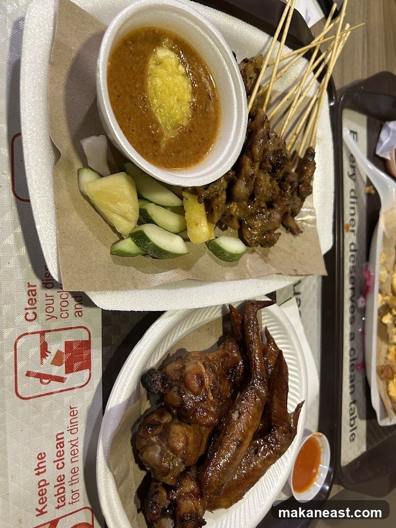 Chicken Wings and Satay