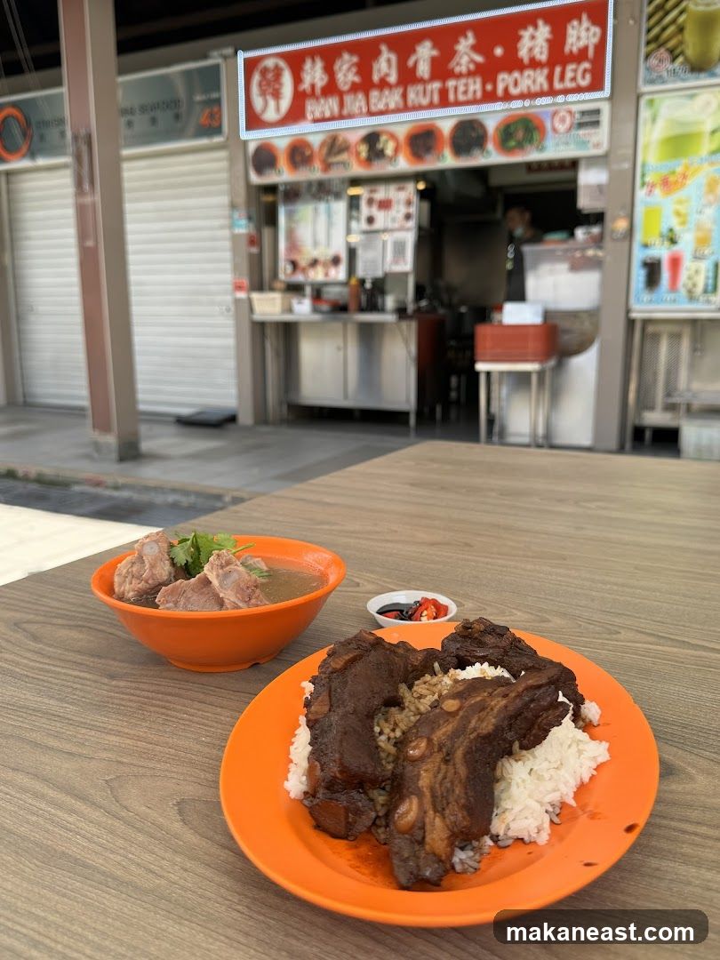 Pork Ribs with Rice and Soup