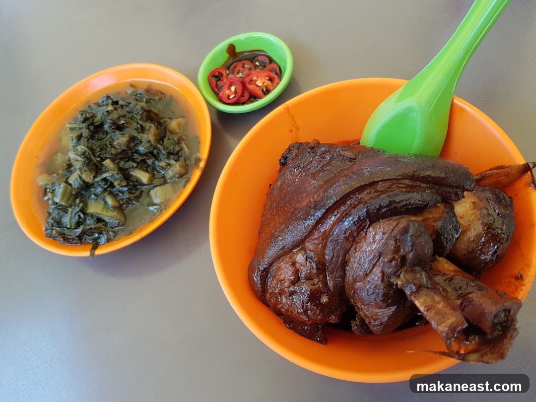 Braised Pork Knuckle with Pickled Vegetables