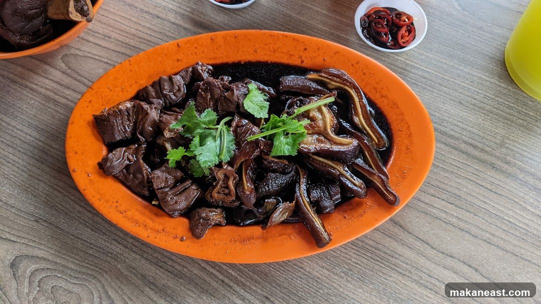Braised Pork Ears and Intestines