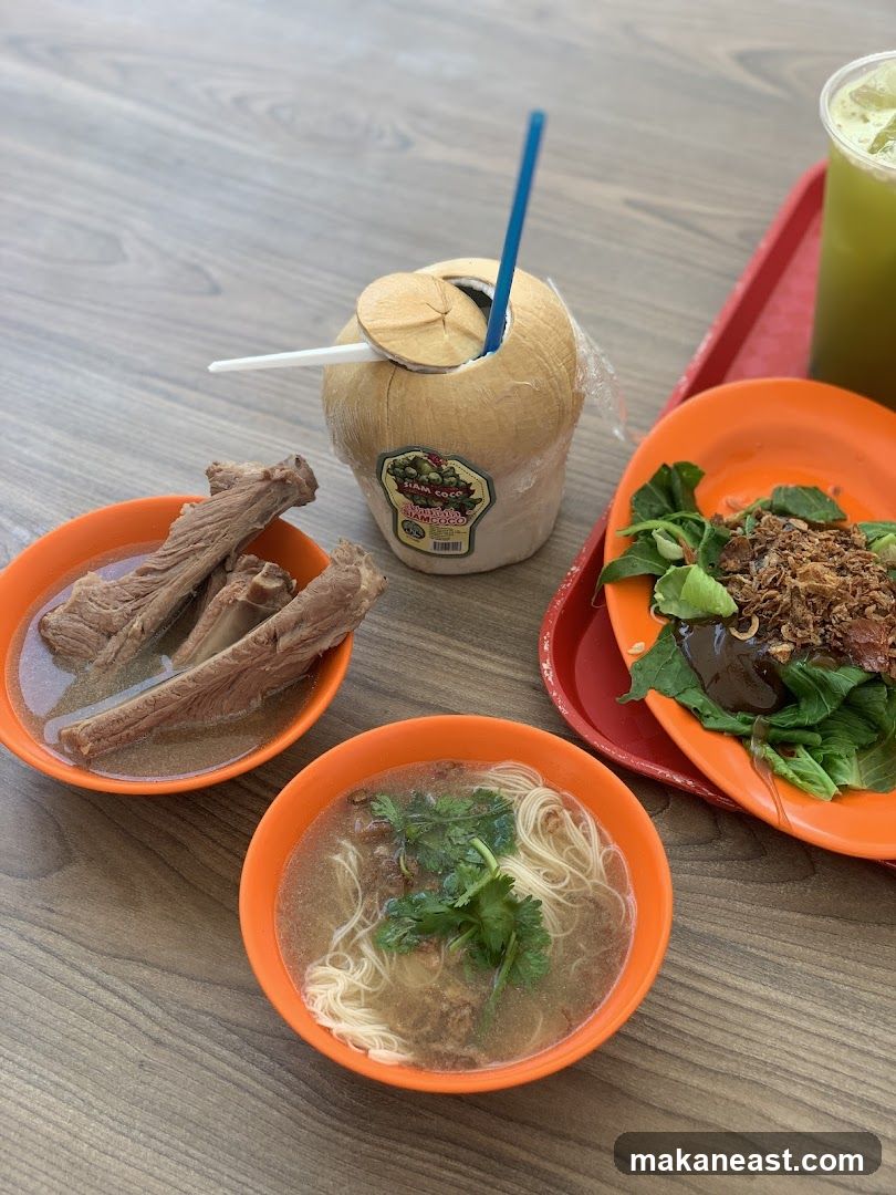 Pork Rib Soup and Noodles